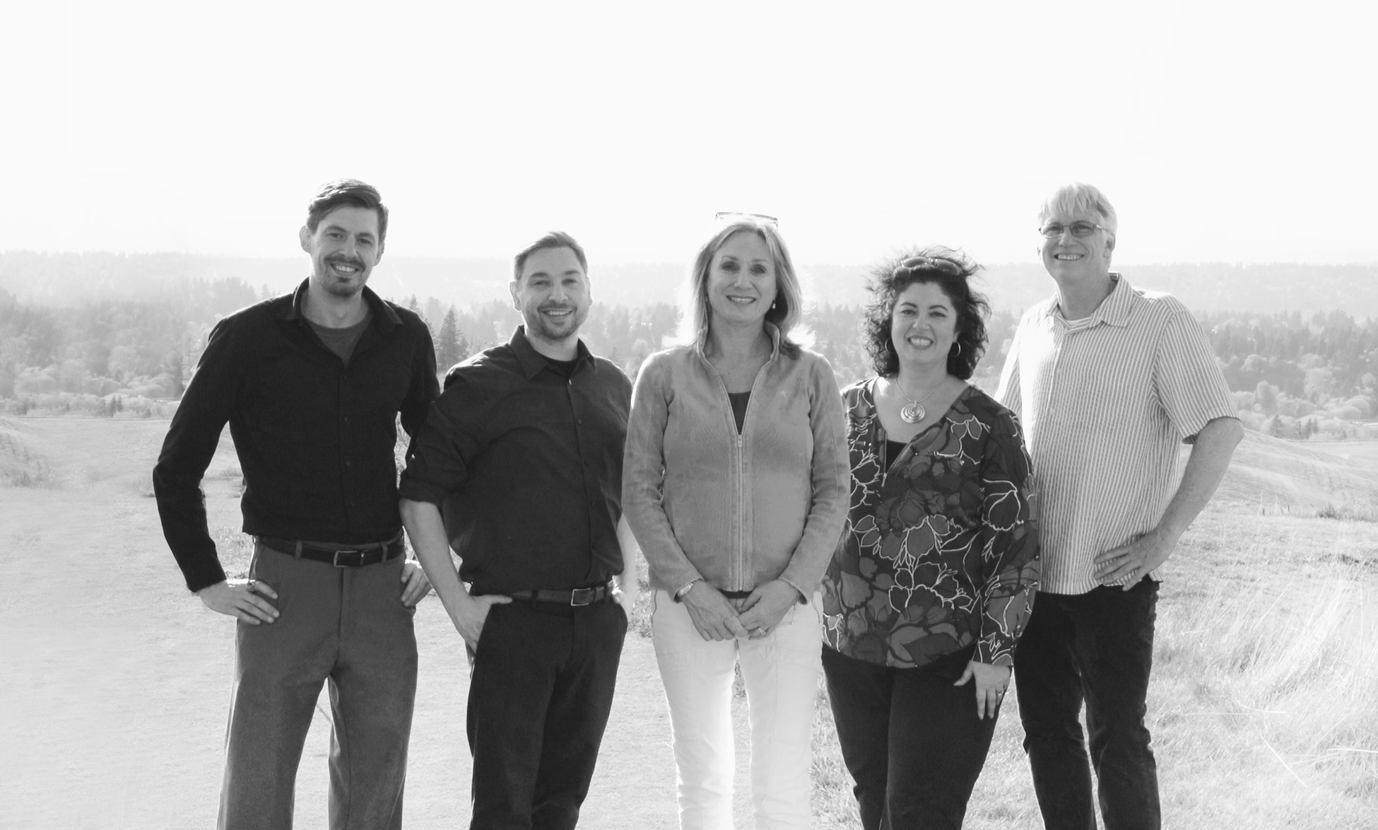 Meet the Flowerpot Media team - Flowerpot staff team picture with Kim Augustavo